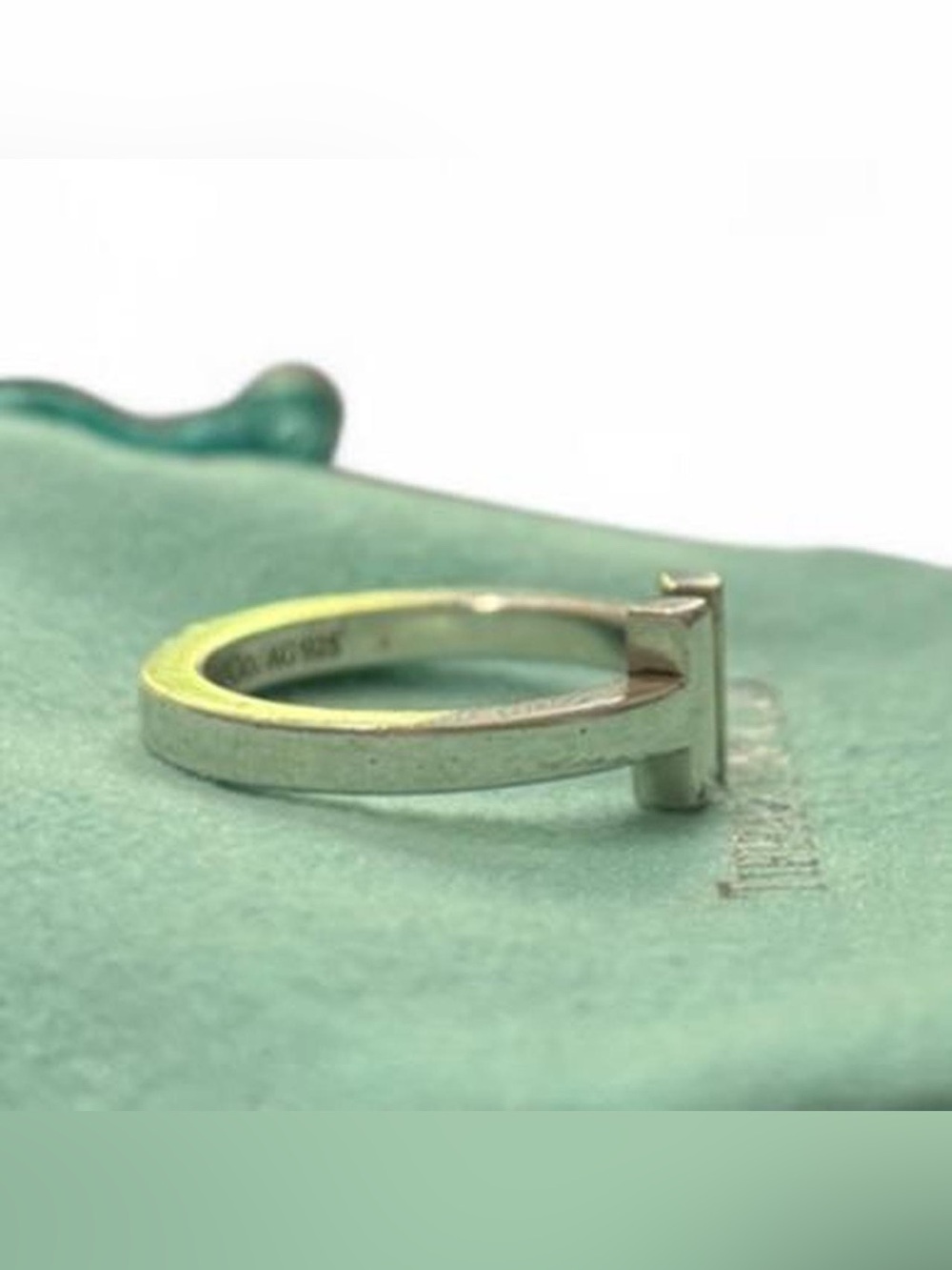 Tiffany & Co. T Square Ring in Sterling Silver 6.5 - Picture 3 of 8